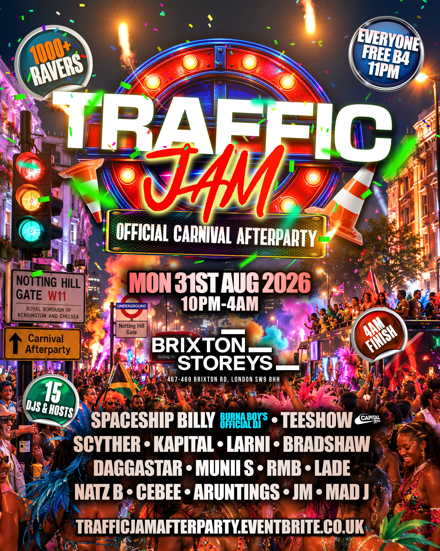 Traffic Jam London - The Official Bank Holiday Carnival AfterParty