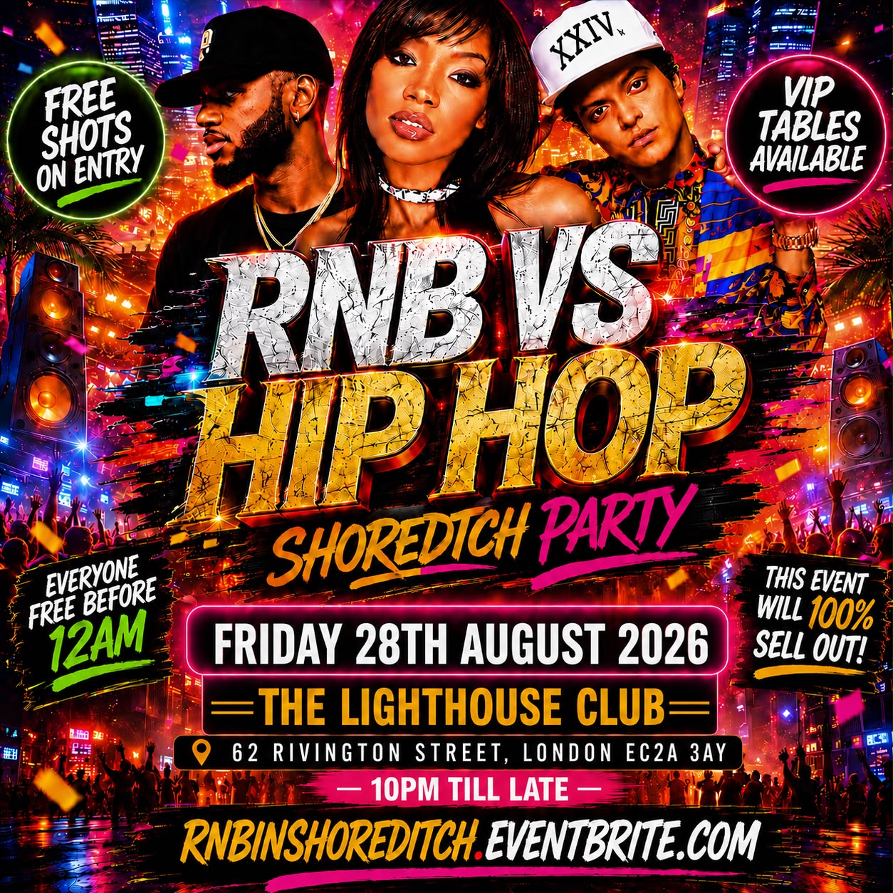 RNB  VS Hip Hop - Shoreditch Party - Everyone Free Before 12AM
