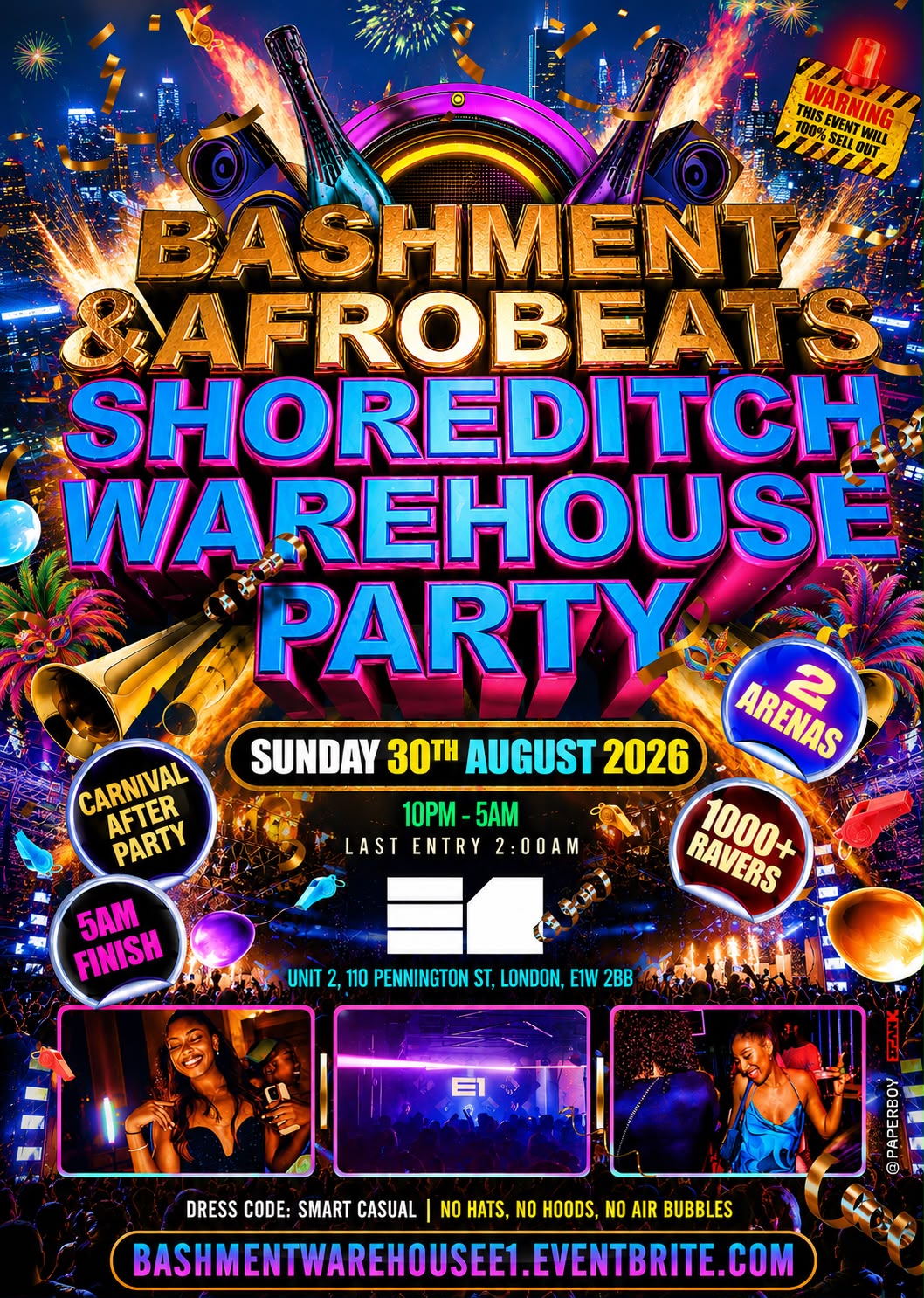 Bashment & Afrobeats - Shoreditch Warehouse Party