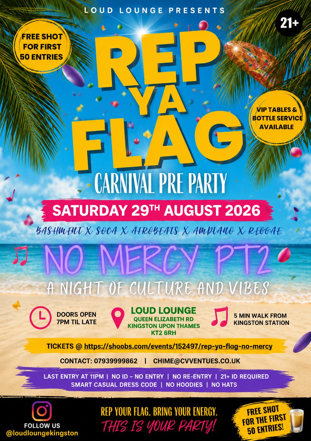 REP YA FLAG NO MERCY