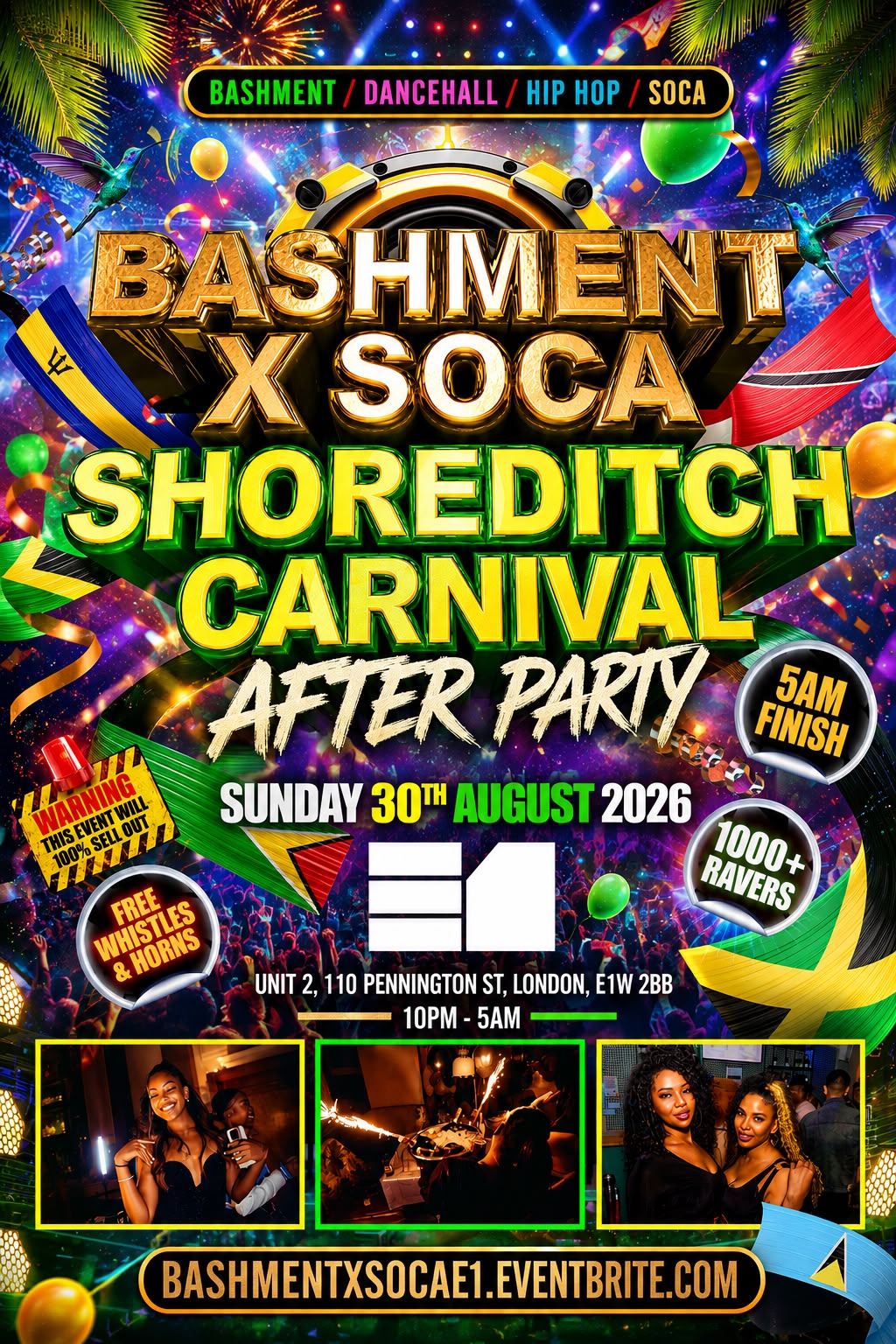 Bashment X Soca - Shoreditch Carnival After Party
