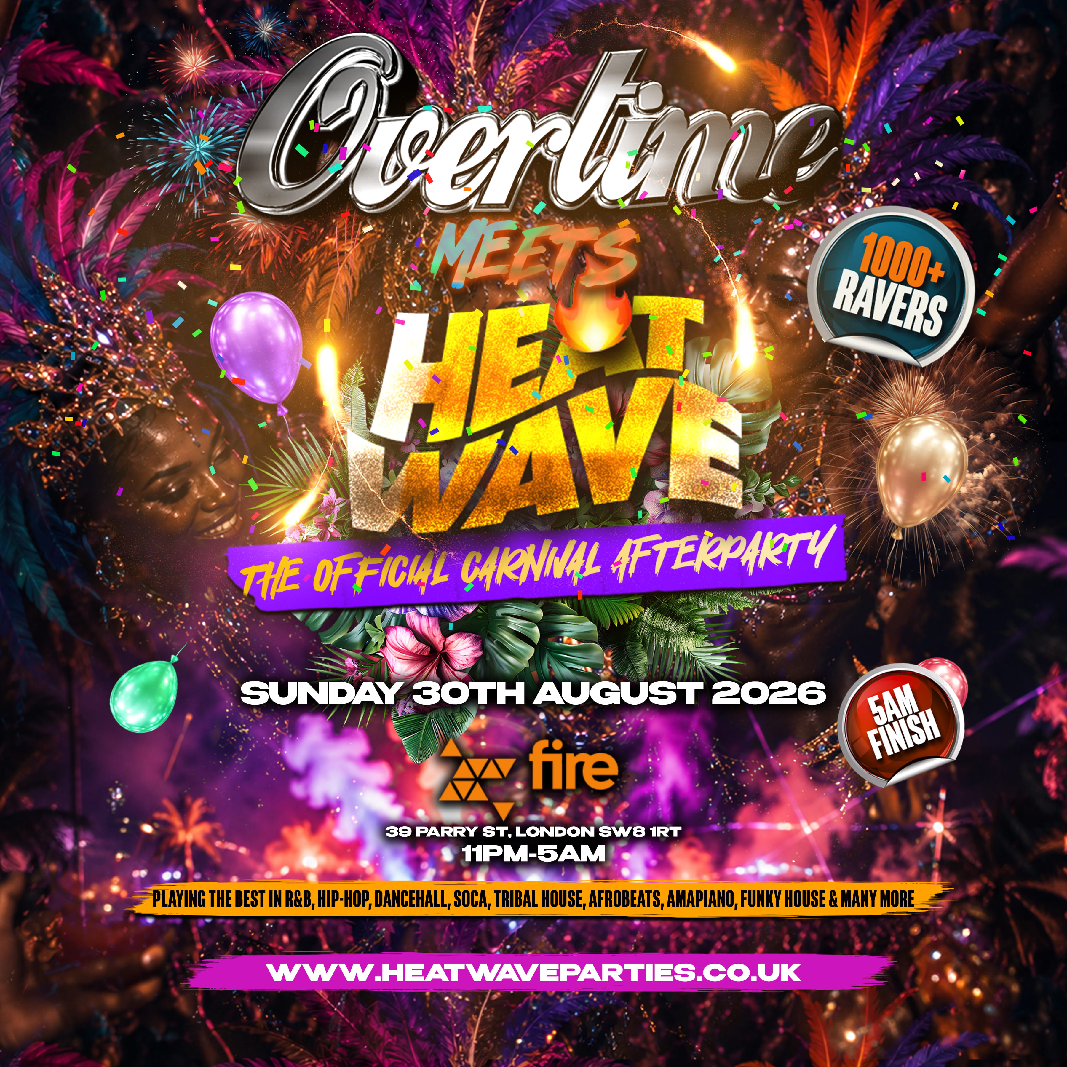 Overtime Meets HeatWave The Official Carnival After Party 