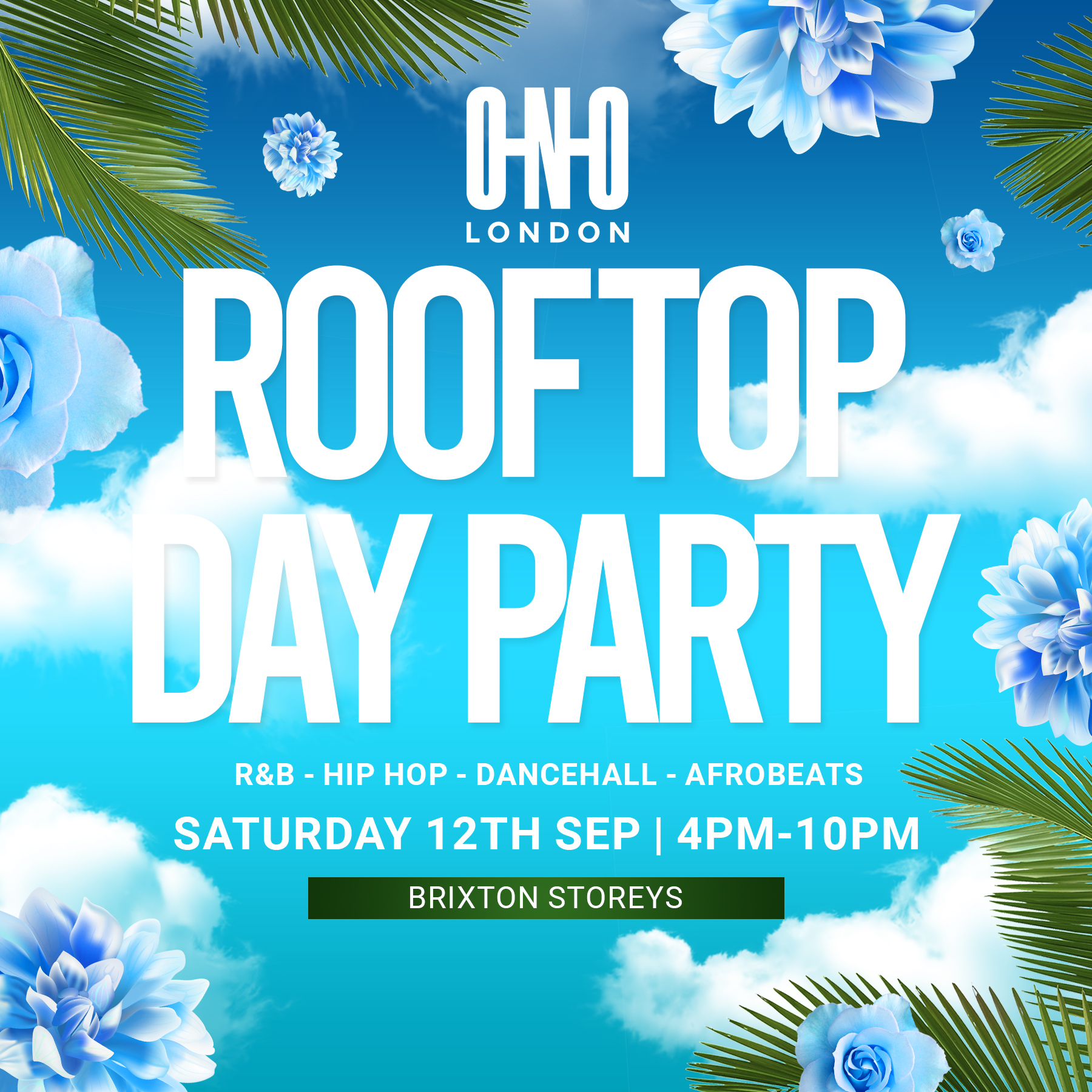 ROOFTOP DAY PARTY - END OF SUMMER EDITION (£1 B4 5PM WITH A TICKET)