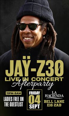 JAY- Z30 LIVE IN CONCERT AFTER PARTY AT LA HACIENDA 4TH OF September 