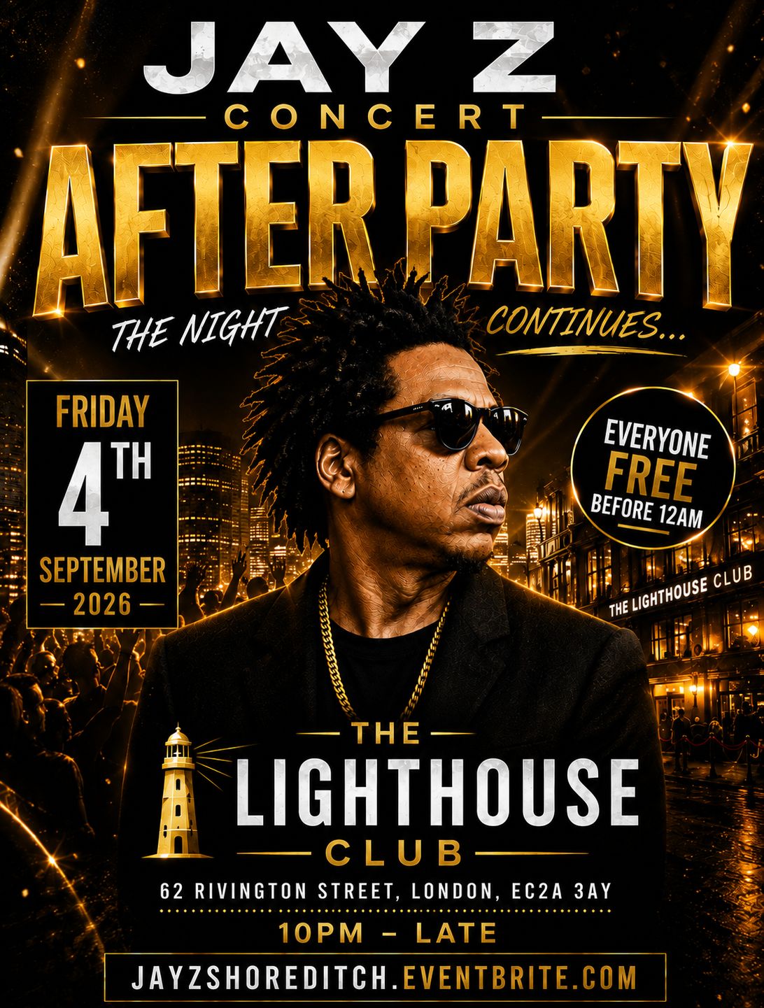Jay Z Concert - After Party - Everyone Free Before 12AM