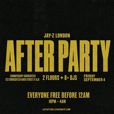 Jay Z Concert After Party - Everyone Free Before 12AM