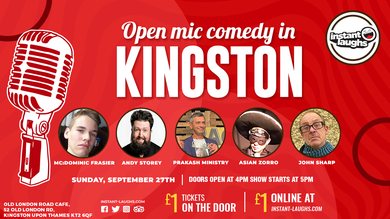 Open mic comedy in Kingston