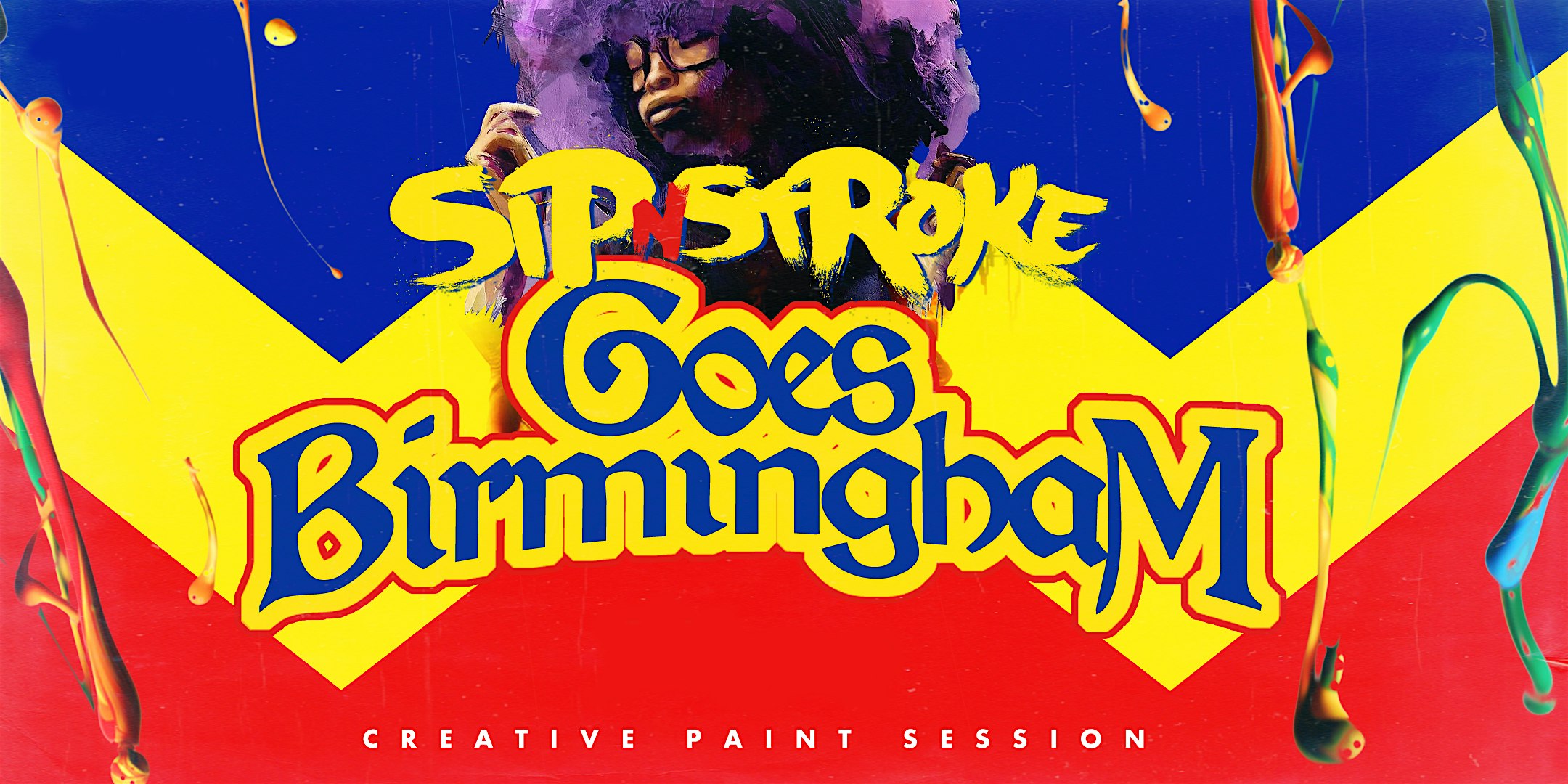 Sip 'N Stroke | 6pm - 9pm | Birmingham | Sip and Paint Party + AFTER PARTY 