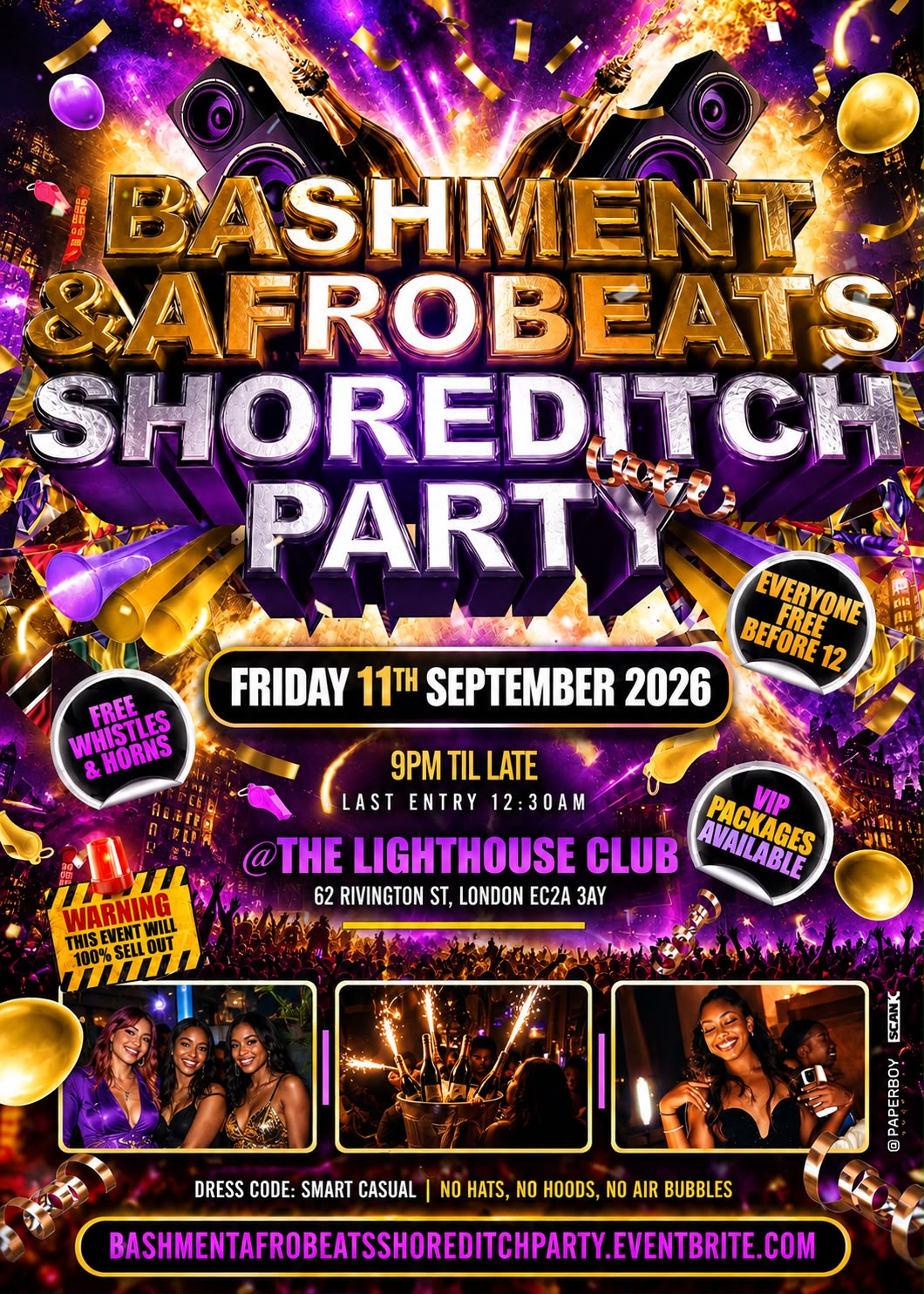 Bashment & Afrobeats - Shoreditch Party - Everyone Free Before 12AM