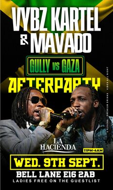 VYBZ KARTEL VS MAVADO CONCEPT AFTER PARTY AT LA HACIENDA 9Th OF SEPTEMBER  