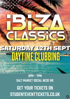 IBIZA CLASSICS @ SALT MARKET SOCIAL SATURDAY 12TH SEPTEMBER