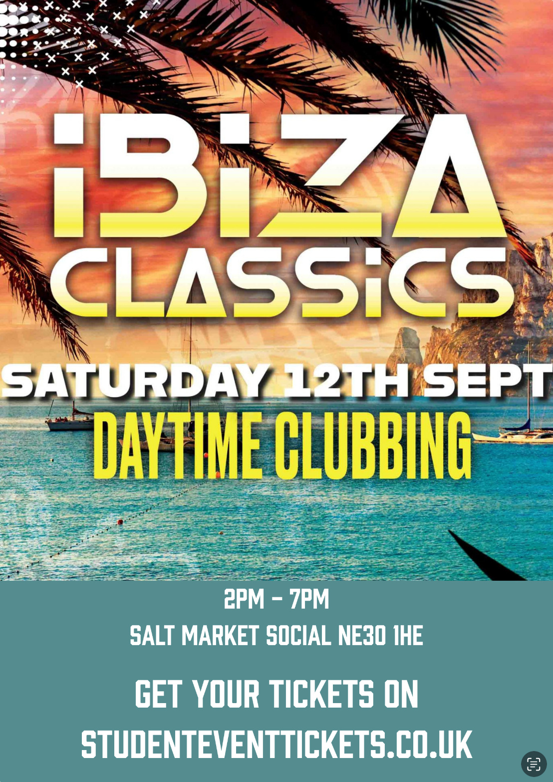 IBIZA CLASSICS @ SALT MARKET SOCIAL SATURDAY 12TH SEPTEMBER