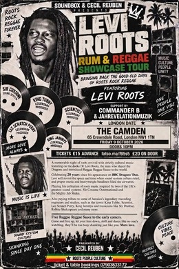 Levi Roots Live at The Camden | Roots Reggae Night London