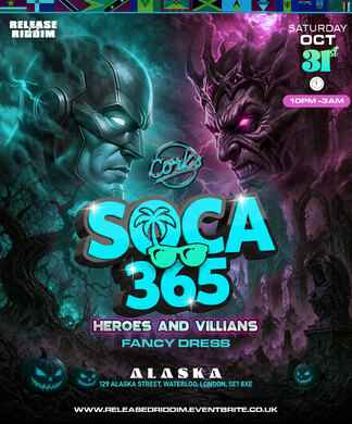 SOCA 365 - Heroes & Villains Fancy Dress - Corks Edition