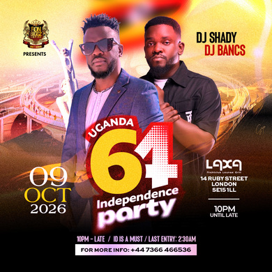 THE OFFICIAL UGANDA 64th INDEPENDENCE PARTY.