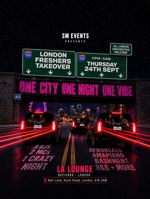 LONDON FRESHERS TAKEOVER
