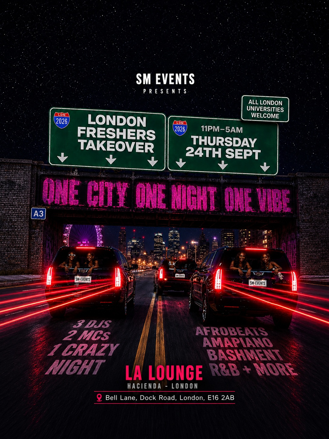 LONDON FRESHERS TAKEOVER