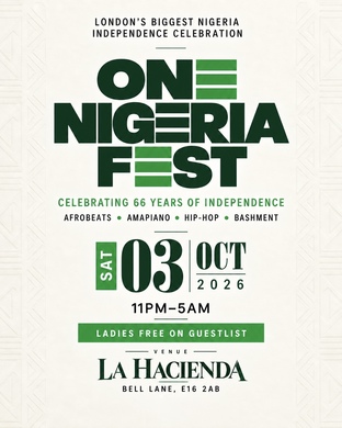 ONE NIGERIA FEST (OFFICIAL NIGERIAN INDEPENDENCE PARTY) 