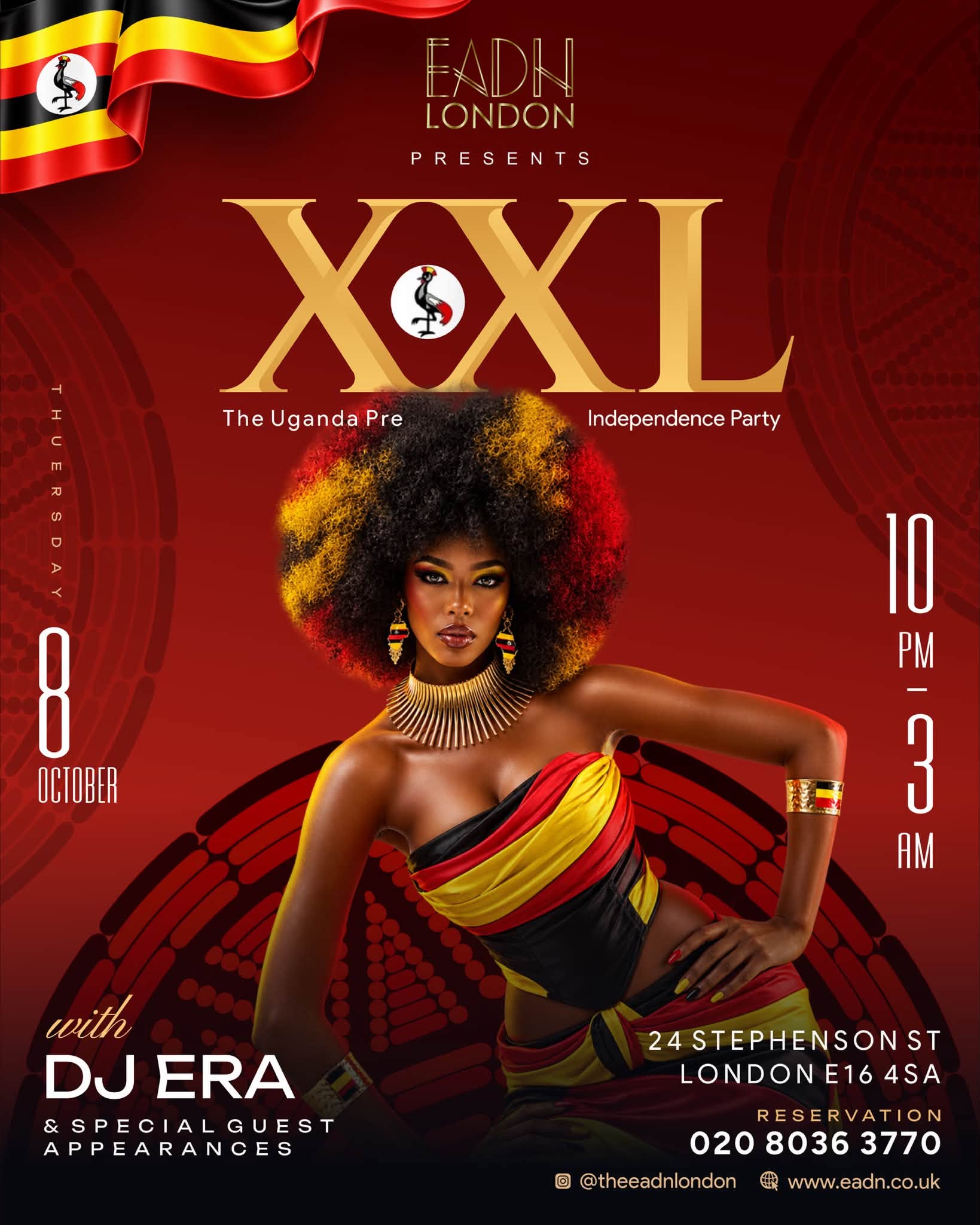 THE UGANDA PRE-INDEPENDENCE PARTY  @EADN LONDON