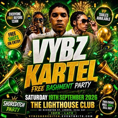 VYBZ Kartel - Free Bashment Party - Everyone Free Before 12AM