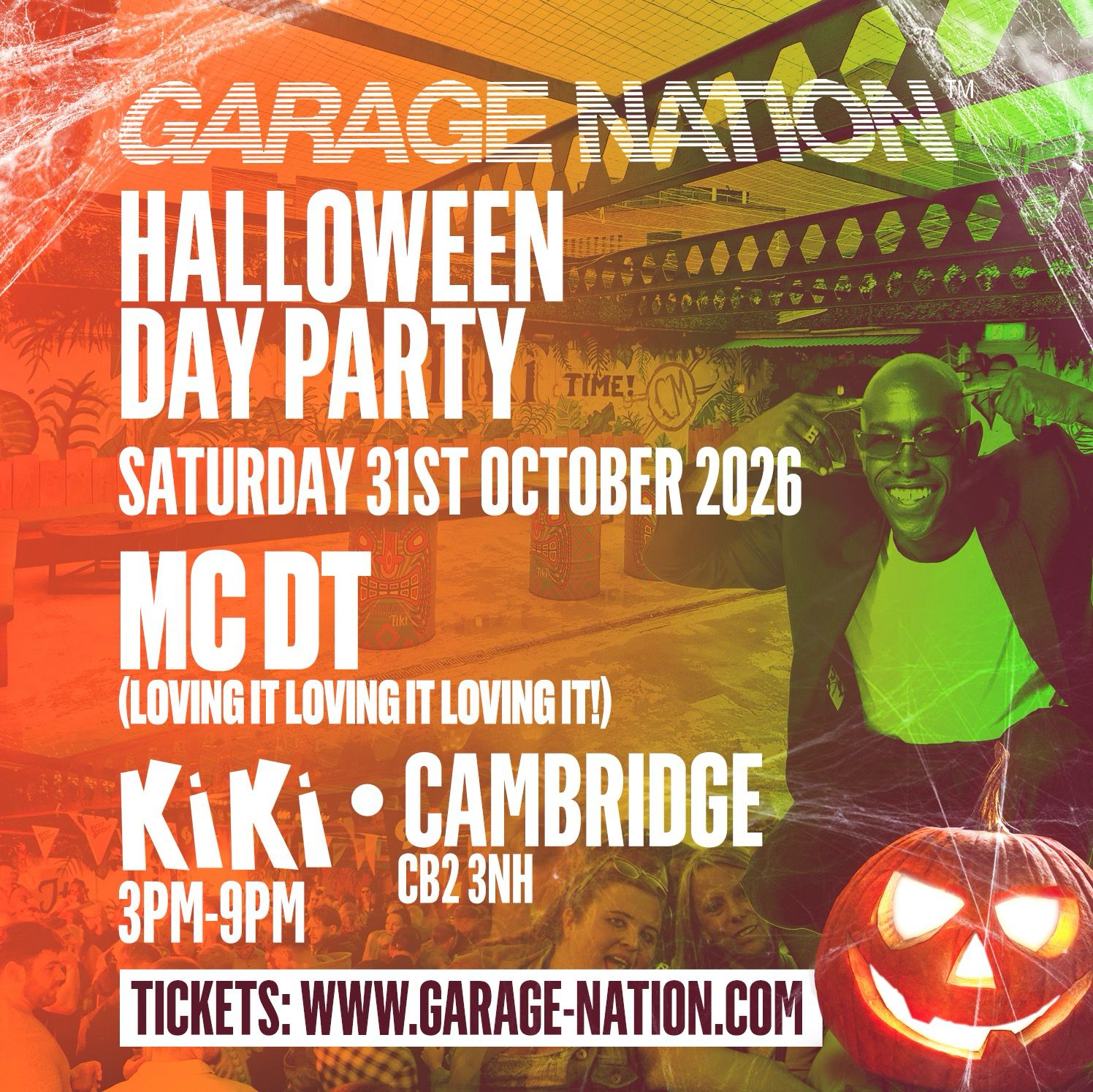 Garage Nation Cambridge Halloween Old Skool Day Party
