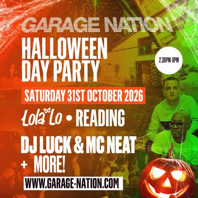 Garage Nation Reading Halloween Old Skool Day Party