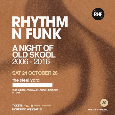Rhythm n Funk - A night of old Skool (Over 30’s)