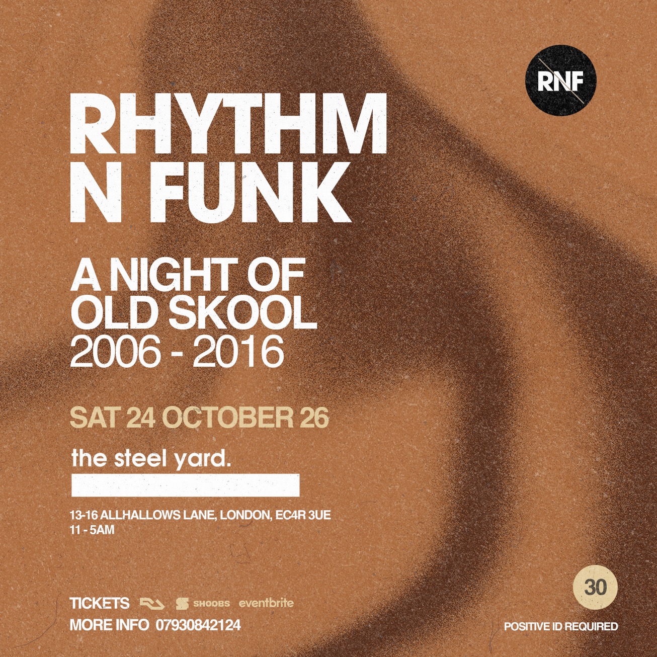 Rhythm n Funk - A night of old Skool (Over 30’s)