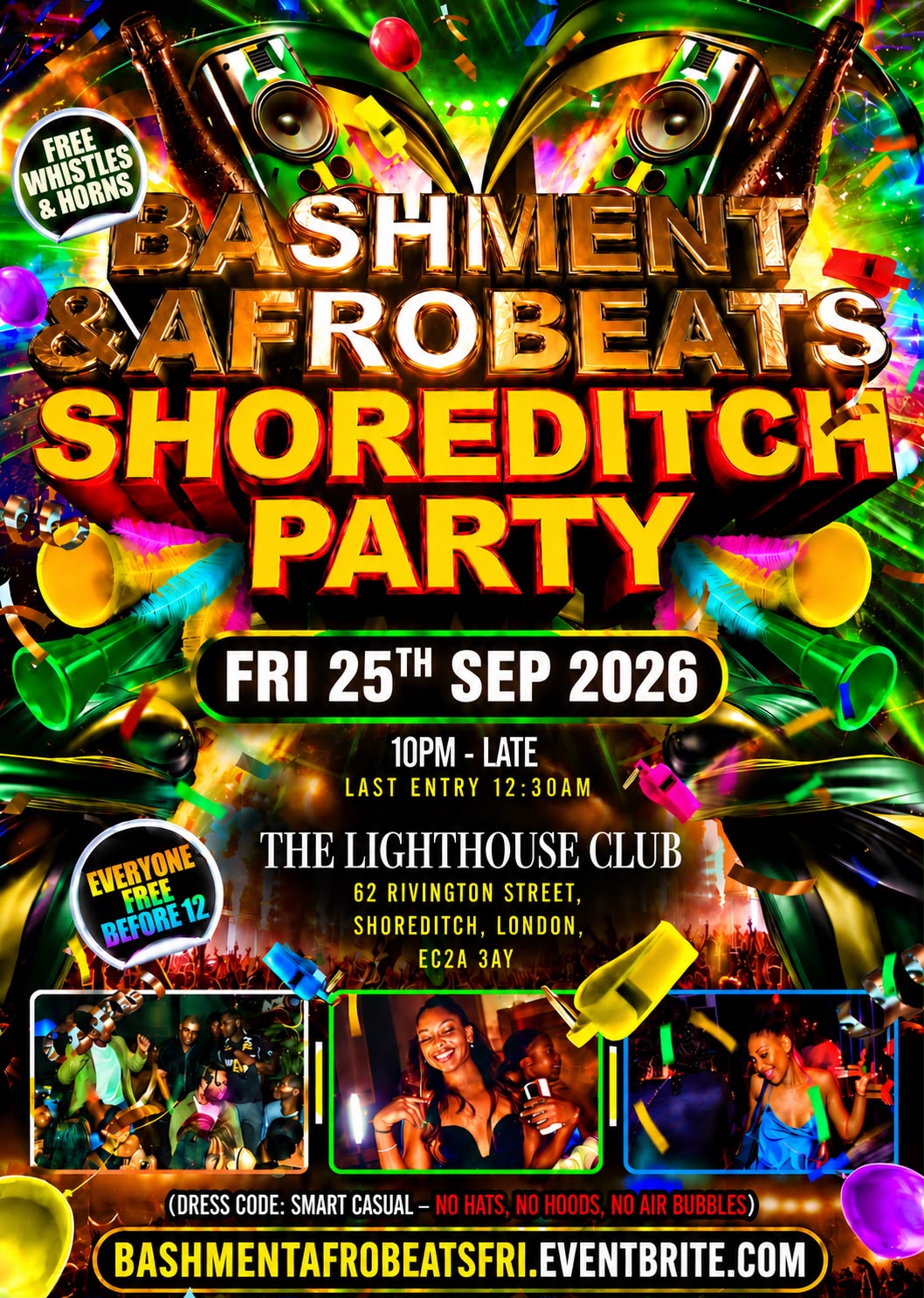 Bashment & Afrobeats - Shoreditch Party - Everyone Free Before 12AM