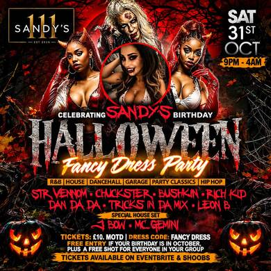 HALLOWEEN — FANCY DRESS PARTY!