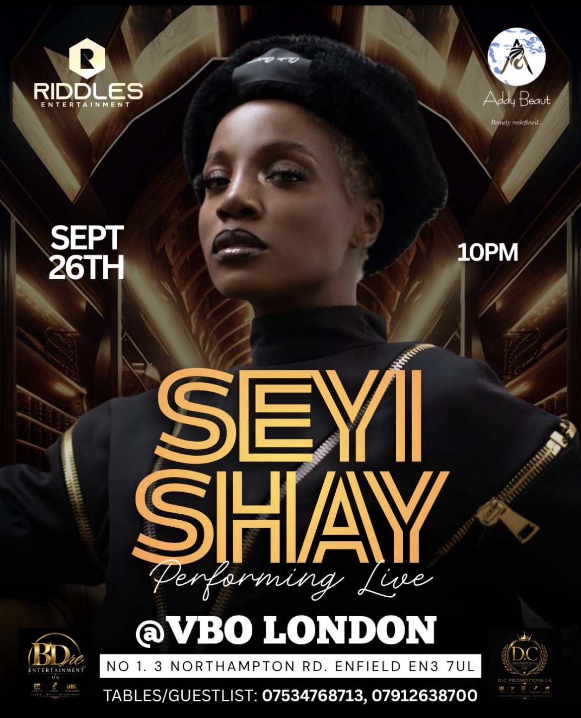 SEYI SHAY  PERFORMING LIVE IN LONDON 