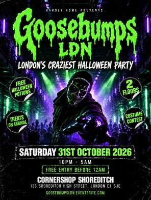 Goosebumps LDN - London's Craziest Halloween Party