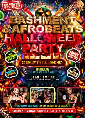 Bashment & Afrobeats - Halloween Party