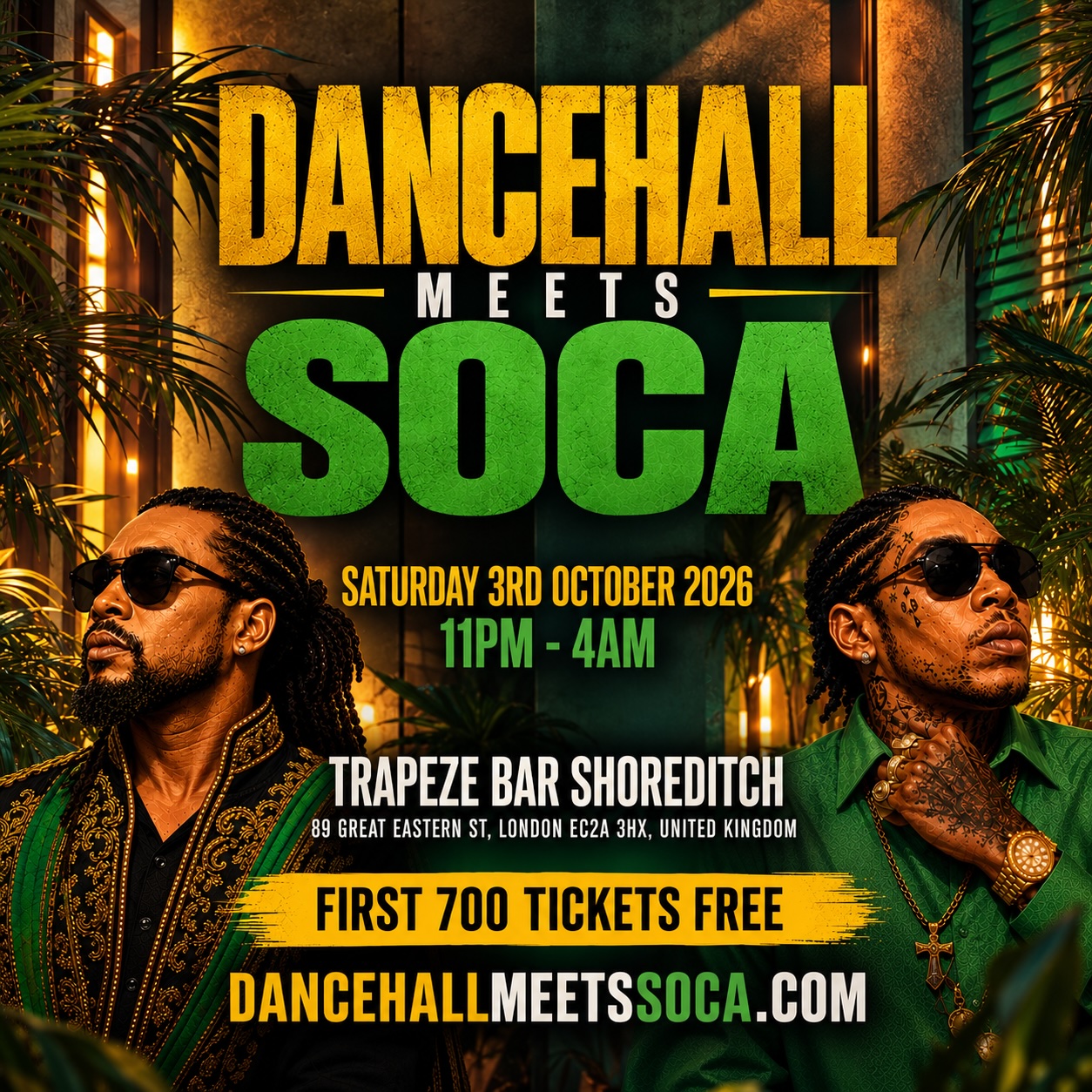 DANCEHALL MEETS SOCA -Shoreditch Takeover