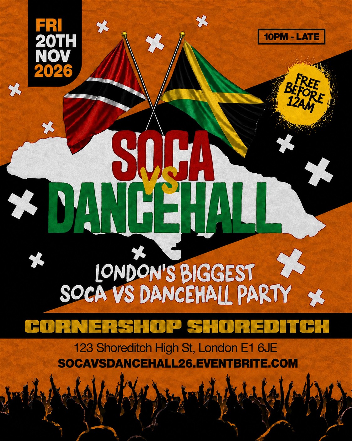 Soca Vs Dancehall Shoreditch – Everyone Free Before 12AM