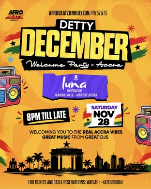 Detty December Welcome Party - ACCRA 