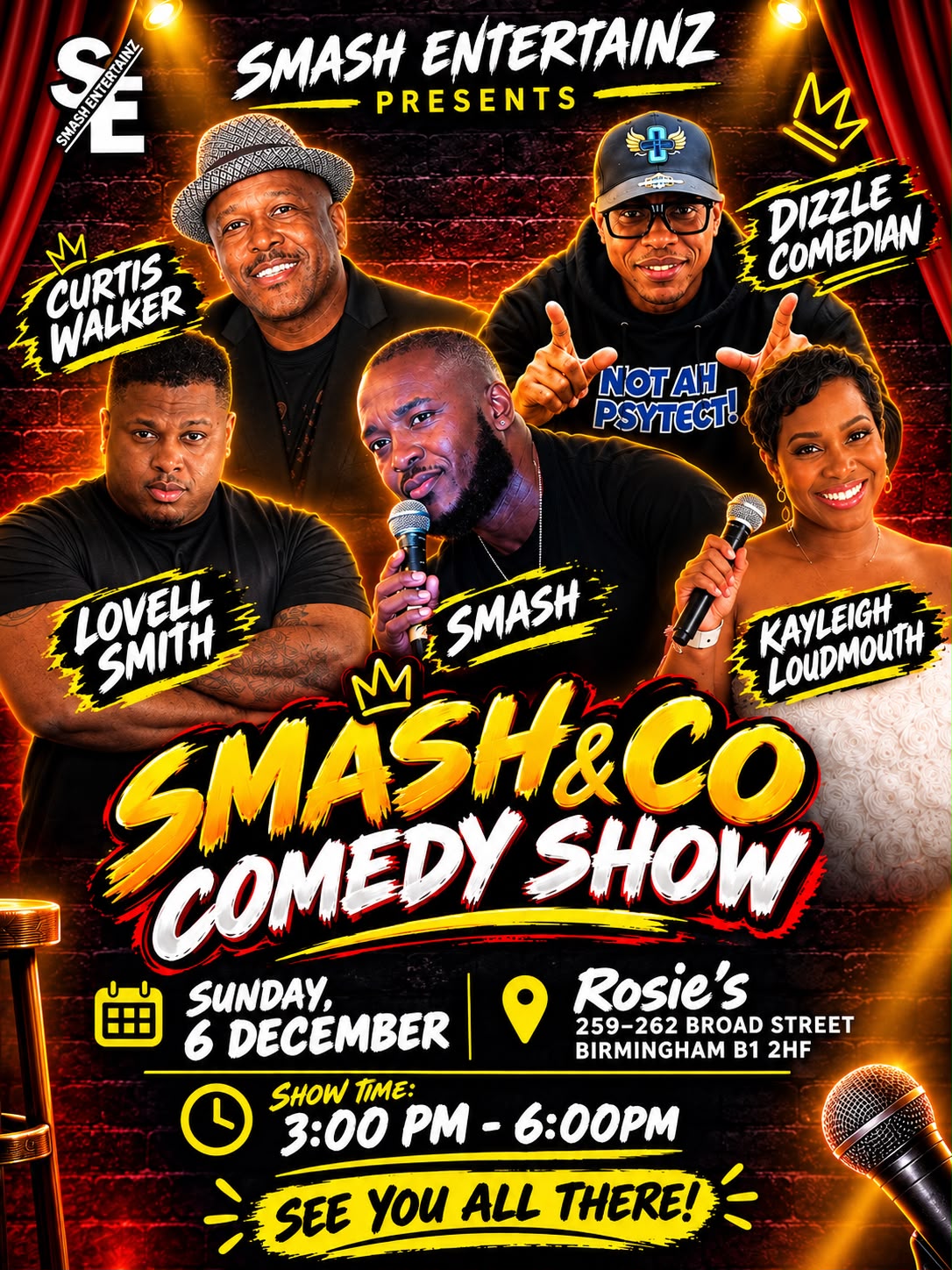 SMASH & CO COMEDY SHOW!!!