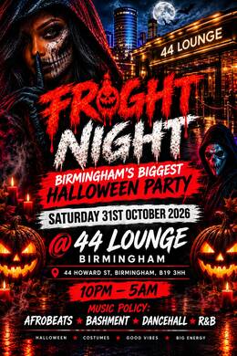 FRIGHT NIGHT - BIRMINGHAM’s Biggest Halloween Party