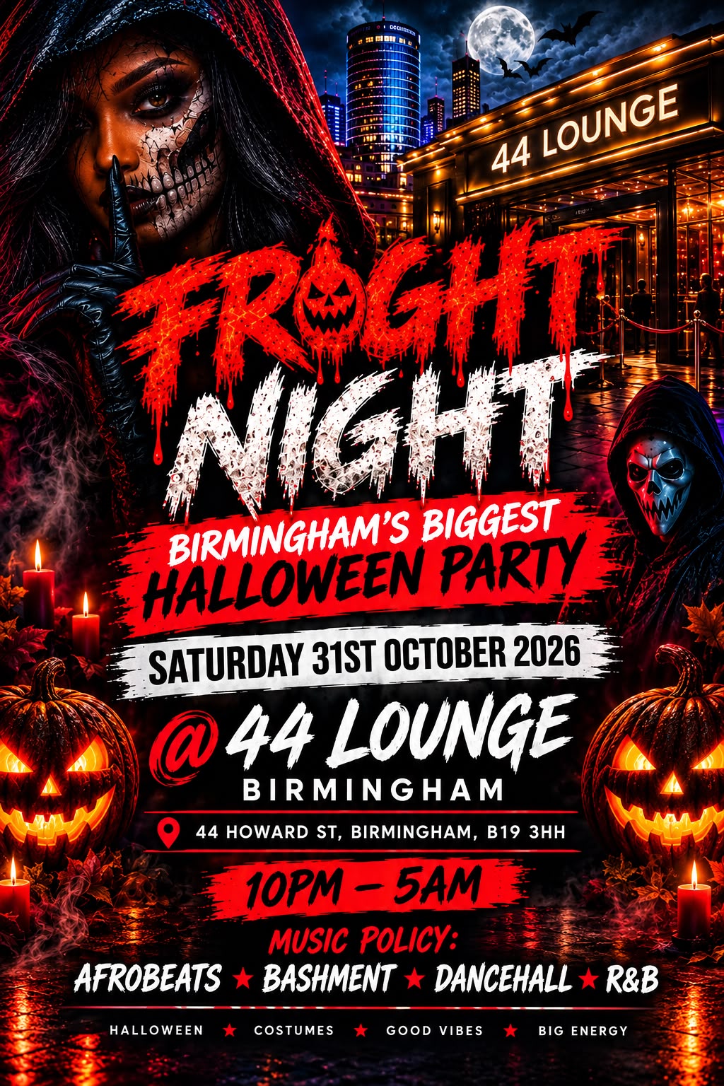 FRIGHT NIGHT - BIRMINGHAM’s Biggest Halloween Party