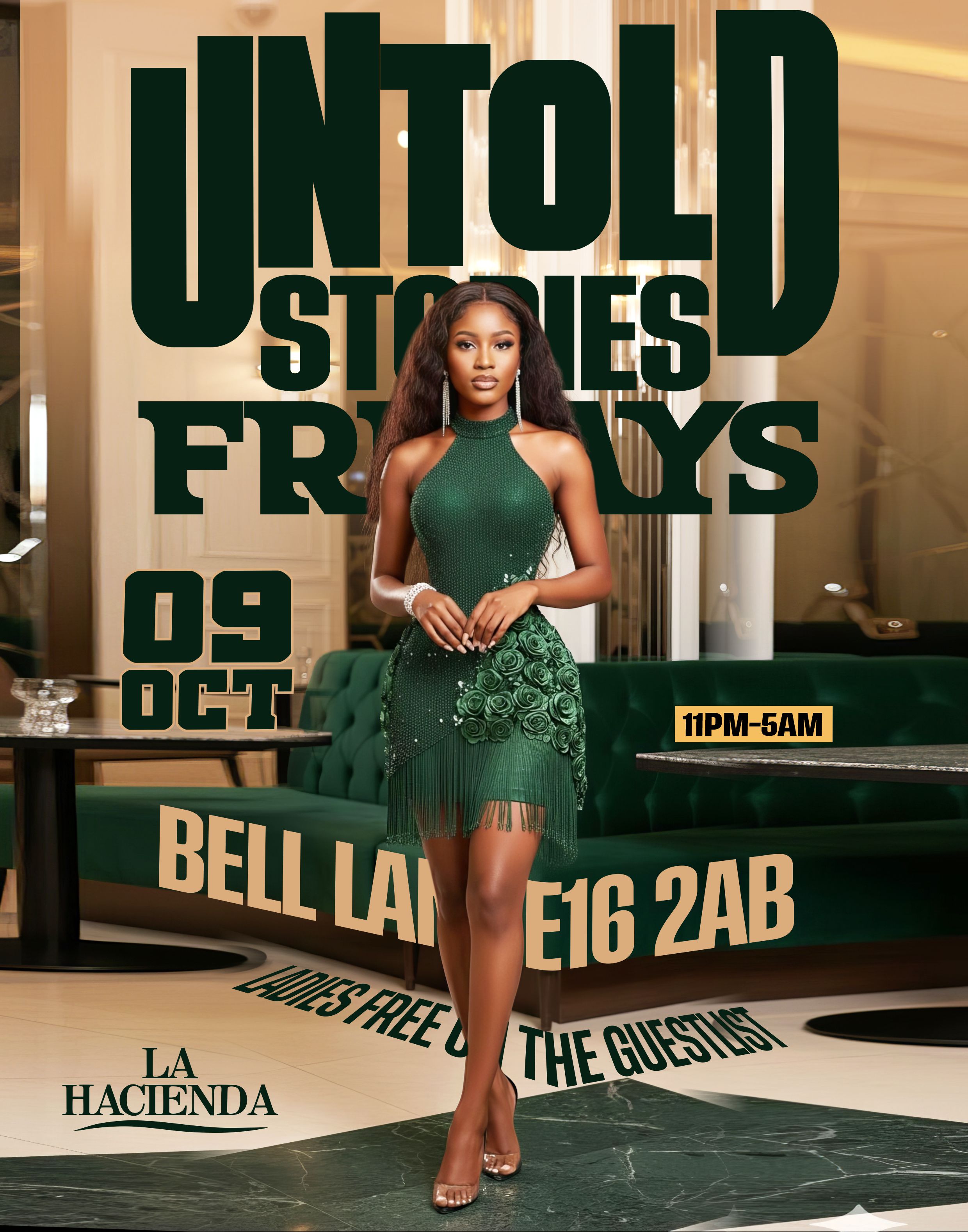 UNTOLD STORIES OCT 9th @ LA HACIENDA                                                         