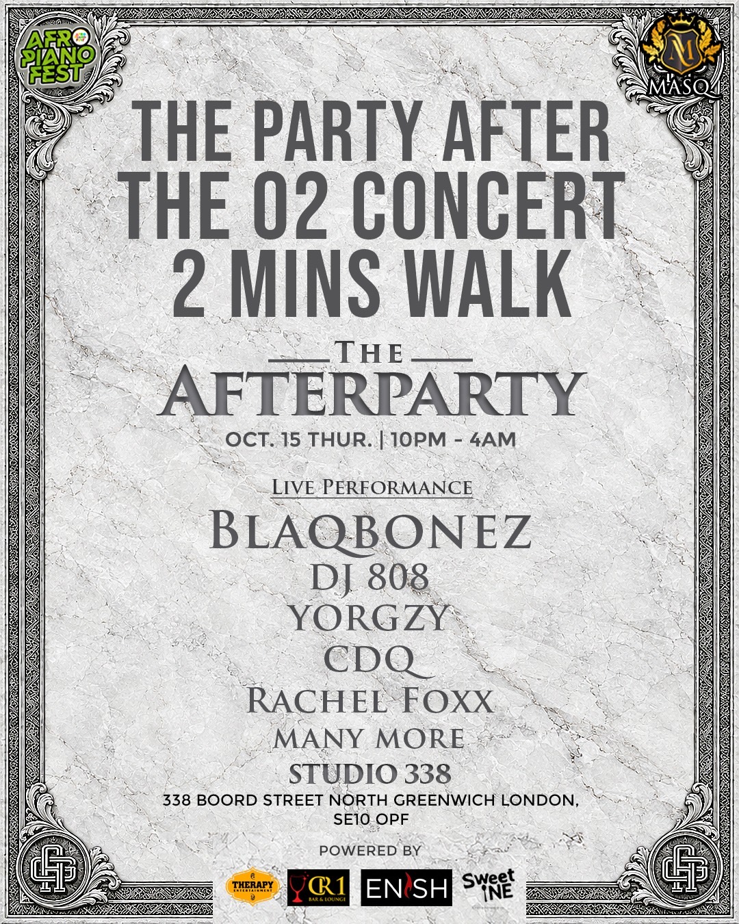 Mr Money Afropiano fest Afterparty Studio 338 