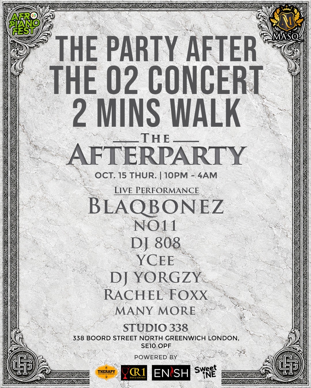 Mr Money Afropiano fest Afterparty Studio 338 