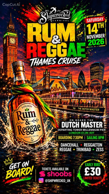 The Rum & Reggae Thames Cruise