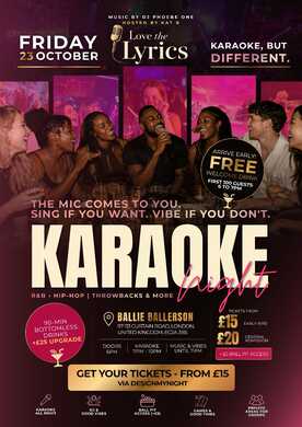 Love the Lyrics: R&B & Hip-Hop Karaoke Night | Shoreditch