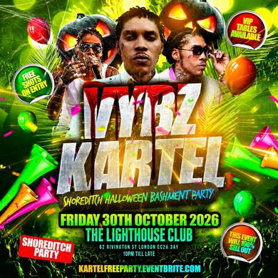 VYBZ Kartel - Shoreditch Halloween Bashment Party