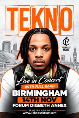 TEKNO LIVE IN CONCERT WITH LIVE BAND