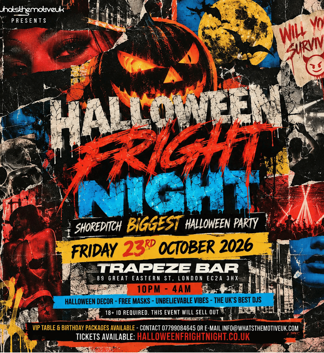 HALLOWEEN FRIGHT NIGHT - Shoreditch's ULTIMATE Halloween PARTY
