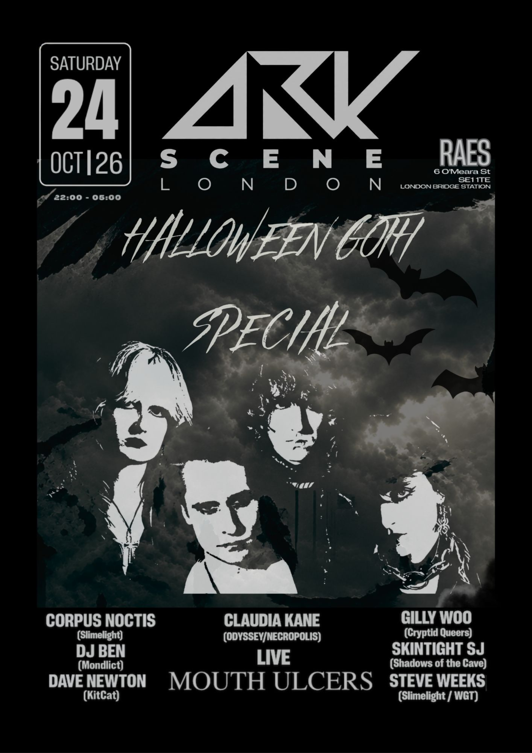 DARK SCENE LONDON HALLOWTIDE - FRIDAY 24TH OCTOBER