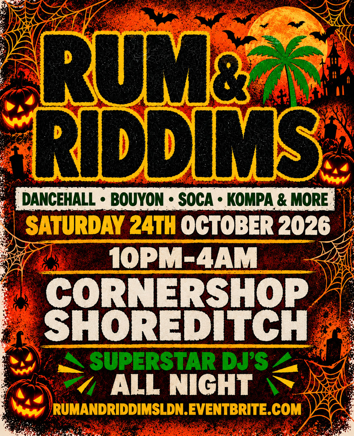 RUM & RIDDIMS – THE BEST OF THE CARIBBEAN | FREE ENTRY BEFORE 12AM