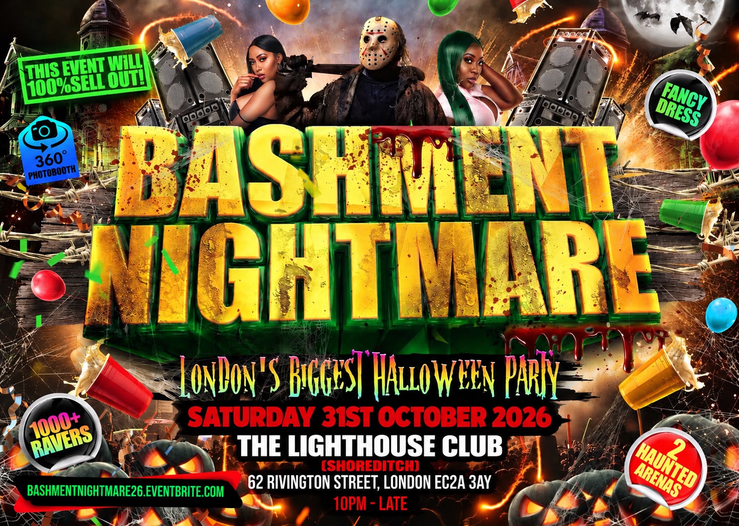 Bashment Nightmare - London's Biggest Halloween Party